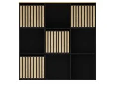 GFW GFW Kube 3x3 Black and Oak Shelf Storage Cube