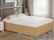GFW GFW Fusum 4ft6 Double Oak Spindle Ottoman Bed Frame