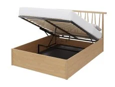 GFW GFW Fusum Oak Spindle Ottoman Bed Frame