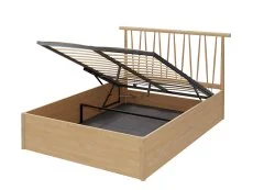 GFW GFW Fusum 4ft6 Double Oak Spindle Ottoman Bed Frame