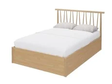 GFW GFW Fusum 4ft6 Double Oak Spindle Ottoman Bed Frame
