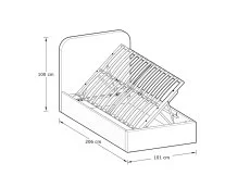 GFW GFW Chiswick Soft Pink Ottoman Bed Frame