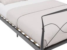 GFW GFW Rimini 5ft King Size Black Metal Bed Frame