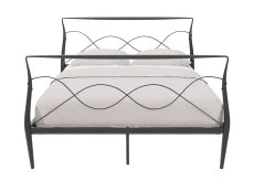 GFW GFW Rimini 5ft King Size Black Metal Bed Frame