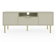 GFW GFW Nervata 2 Doors 1 Drawer Ivory TV Unit
