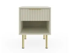 GFW GFW Nervata Ivory 1 Drawer Lamp Table