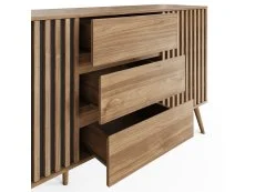 GFW GFW Rowan Oak 2 Door 3 Drawer Sideboard