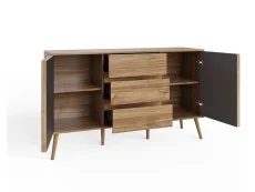 GFW GFW Rowan Oak 2 Door 3 Drawer Sideboard