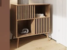 GFW GFW Rowan Oak 2 Door Compact Sideboard