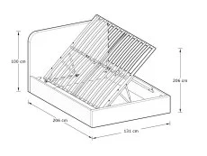 GFW GFW Chiswick 4ft Small Double Soft Pink Ottoman Bed Frame