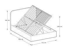 GFW GFW Chiswick 4ft Small Double Soft Grey Ottoman Bed Frame