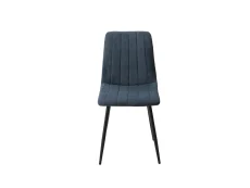 Core Core Aspen Straight Stitch Set of 2 Blue Cord Fabric Dining Chairs