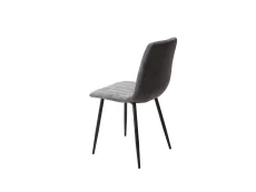 Core Core Aspen Straight Stitch Set of 2 Grey Cord Fabric Dining Chairs