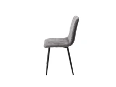 Core Core Aspen Straight Stitch Set of 2 Grey Cord Fabric Dining Chairs