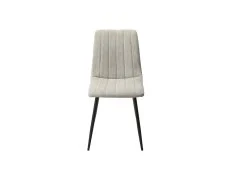 Core Core Aspen Straight Stitch Set of 2 Light Grey Cord Fabric Dining Chairs