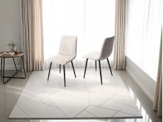 Core Products Core Aspen Straight Stitch Set of 2 Natural Cord Fabric Dining Chairs