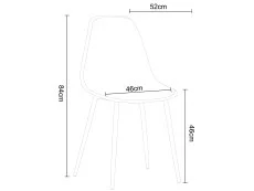 Core Products Core Aspen Curve Chair Set of 2 Blue Plastic Seats