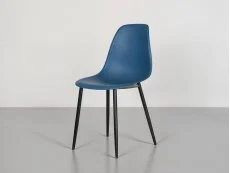Core Products Core Aspen Curve Chair Set of 2 Blue Plastic Seats