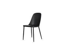 Core Core Aspen Duo Chair Set of 2 Black Plastic Seats