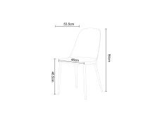 Core Core Aspen Duo Chair Set of 2 Black Plastic Seats