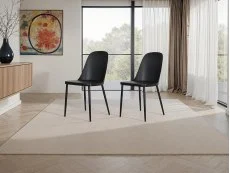 Core Products Core Aspen Duo Chair Set of 2 Black Plastic Seats