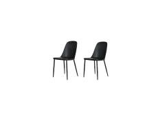 Core Products Core Aspen Duo Chair Set of 2 Black Plastic Seats