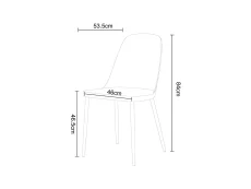 Core Products Core Aspen Duo Chair Set of 2 Calico Plastic Seats