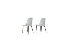 Core Core Aspen Duo Chair Set of 2 Grey Plastic Seats