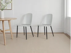Core Products Core Aspen Duo Chair Set of 2 Grey Plastic Seats