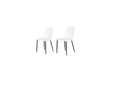 Core Products Core Aspen Duo Chair Set of 2 White Plastic Seats