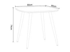Core Core Aspen Square Grey Oak Dining Table