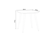Core Core Aspen Square White Dining Table