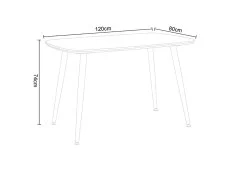 Core Core Aspen Rectangular Grey Oak Dining Table