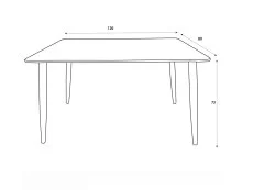 Core Core Aspen Rectangular Aged Oak Dining Set