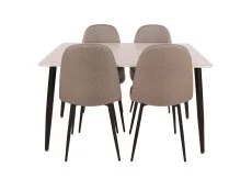 Core Core Aspen Rectangular White Dining Set