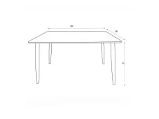 Core Core Aspen Rectangular White Dining Set
