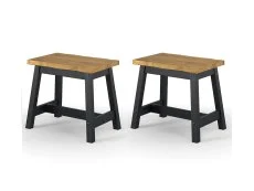 Core Core Corona Black Set of 2 Edge Small Dining Bench