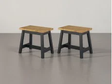 Core Core Corona Black Set of 2 Edge Small Dining Bench