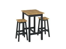 Core Core Corona Black Small Rectangular Dining Set