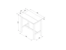 Core Core Corona Black Small Rectangular Dining Set