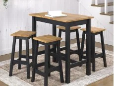 Core Core Corona Black Large Rectangular Dining Set