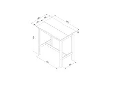 Core Core Corona Black Large Rectangular Dining Set