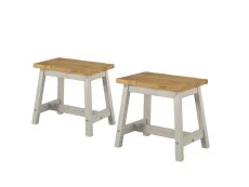 Core Core Corona Grey Set of 2 Edge Small Dining Bench