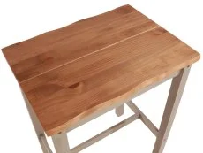Core Core Corona Grey and Waxed Pine Small Rectangular Dining Table and Chairs Set