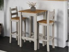 Core Products Core Corona Grey Small Rectangular Dining Table and Chairs Set