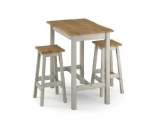 Core Core Corona Grey and Waxed Pine Large Rectangular Dining Set