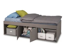Kidsaw Clearance - Kidsaw Low 3ft Single Grey Cabin Bed Frame