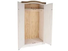 Core Core Corona White Wax 2 Door Wardrobe