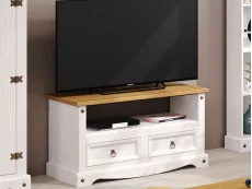 Core Core Corona White Wax TV Unit