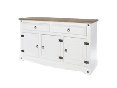 Core Products Core Corona White Wax 3 door 2 Drawer Sideboard